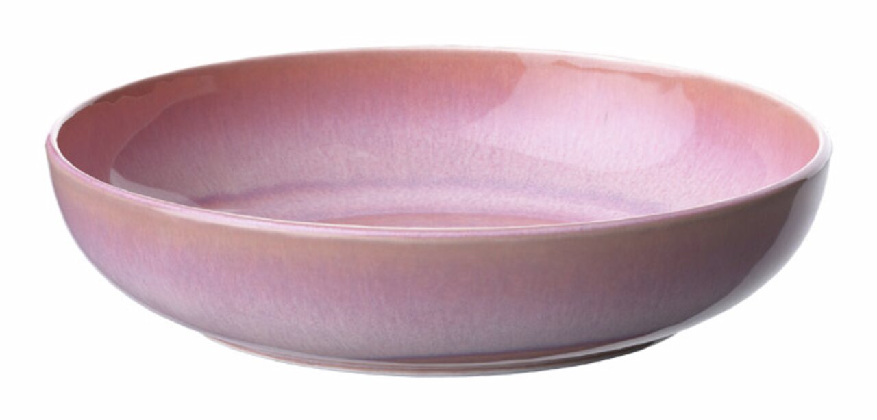 Like by Villeroy & Boch Pastaschale PERLEMOR CORAL Rosa Pastaschale aus Keramik, seitliche Perspektive