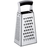 Vierkantreibe aus Edelstahl mit schwarzem Griff, seitliche Perspektive