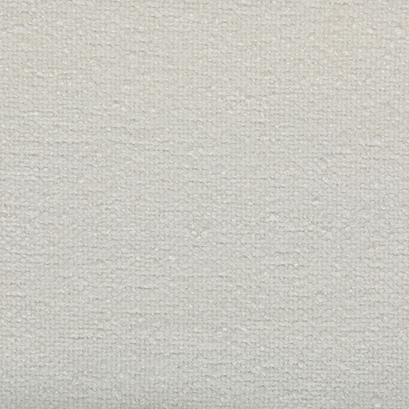 Nahaufnahme eines cremefarbenen, strukturierten Stoffes, verwendet für ein Boxbett.