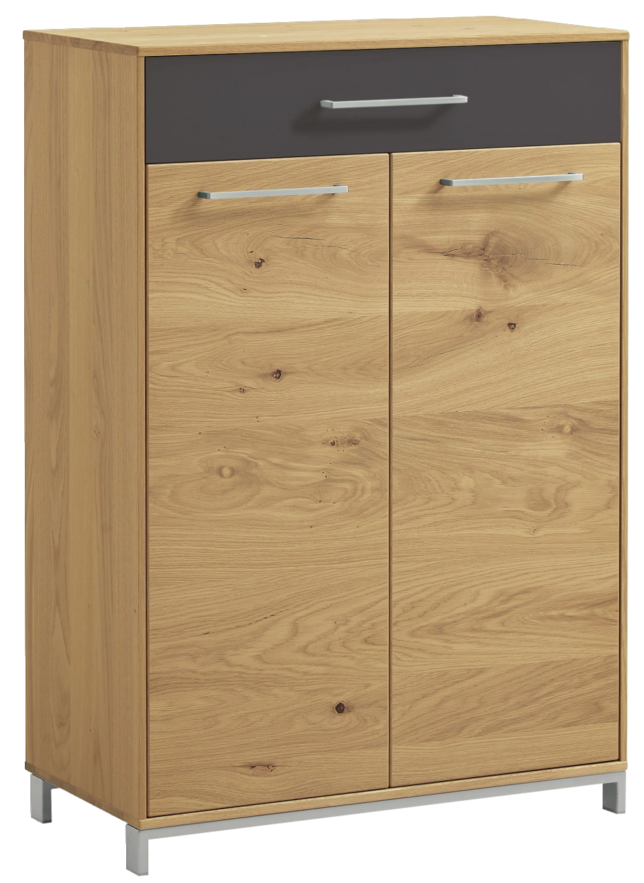 VOSS Kommode VEDO Kommode aus Holz mit zwei Türen und einer Schublade, Frontansicht