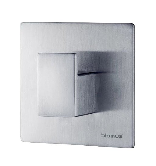 blomus Wandhaken Moderner Wandhaken aus gebürstetem Edelstahl, seitliche Perspektive