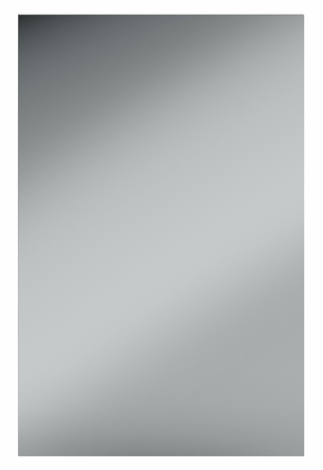 Quadratischer Spiegel in Frontalansicht mit leichtem Farbverlauf.