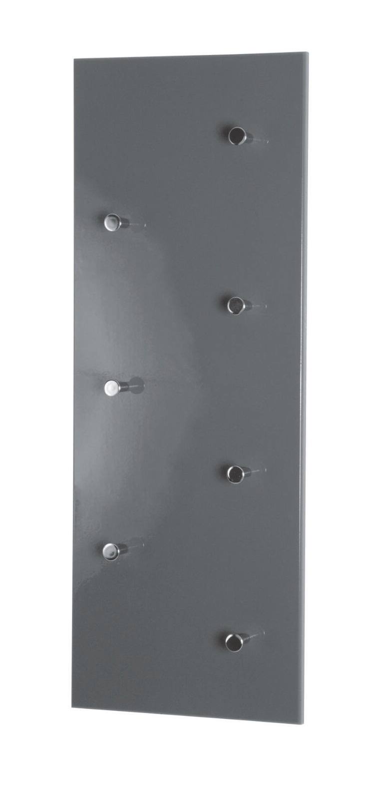 Garderobenleiste mit sechs Haken, seitliche Perspektive