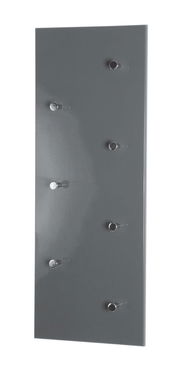 Garderobenleiste mit sechs Haken, seitliche Perspektive