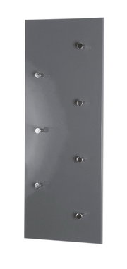 Garderobenleiste mit sechs Haken, seitliche Perspektive