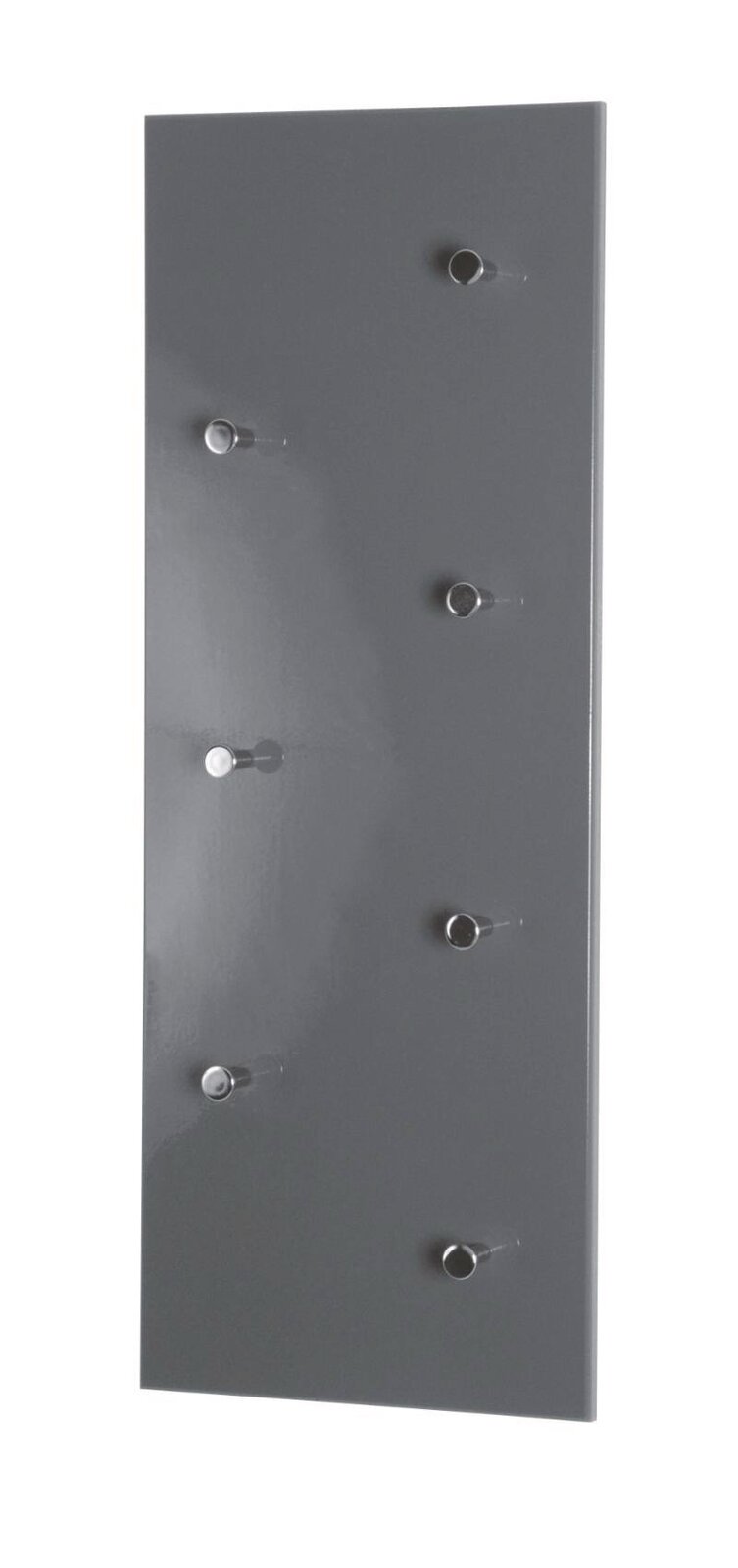 Garderobenleiste mit sechs Haken, seitliche Perspektive