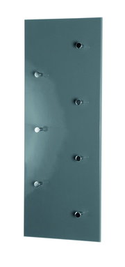 Garderobenleiste mit sechs Haken, seitliche Perspektive