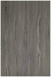 Graue Tischplatte mit Holzmaserung, Draufsicht