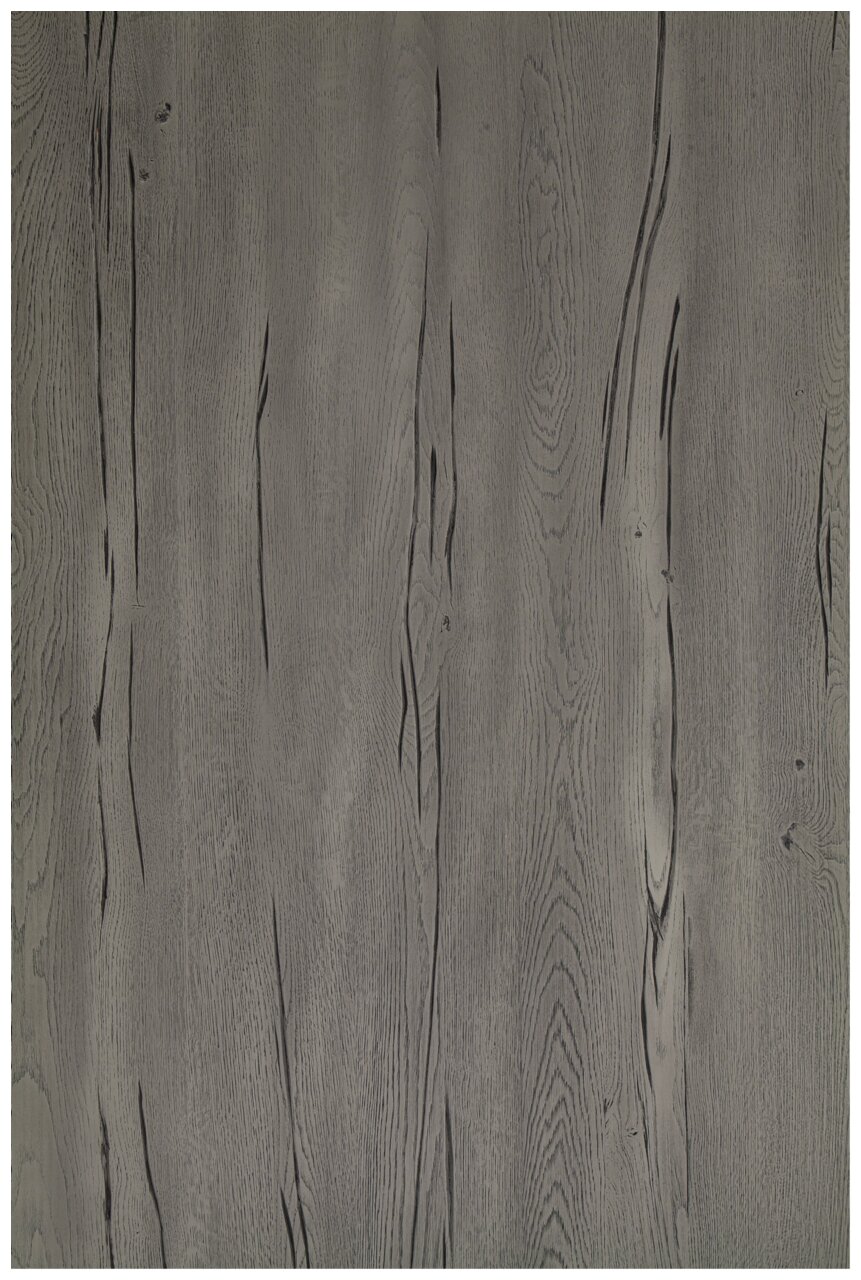 Graue Tischplatte mit Holzmaserung, Draufsicht