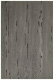 Graue Tischplatte mit Holzmaserung, Draufsicht