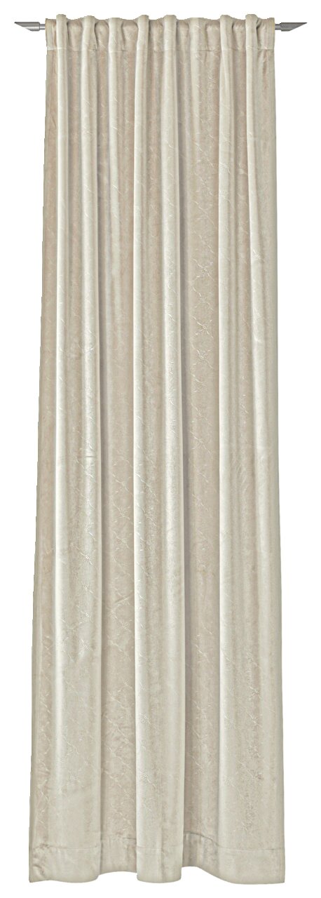 JOOP! Dekoschal J!IMPRESS Beiger Dekoschal 130x250 cm, frontal aufgenommen, mit dezentem Muster.