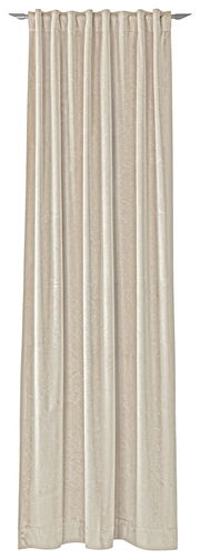 Beiger Dekoschal 130x250 cm, frontal aufgenommen, mit dezentem Muster.