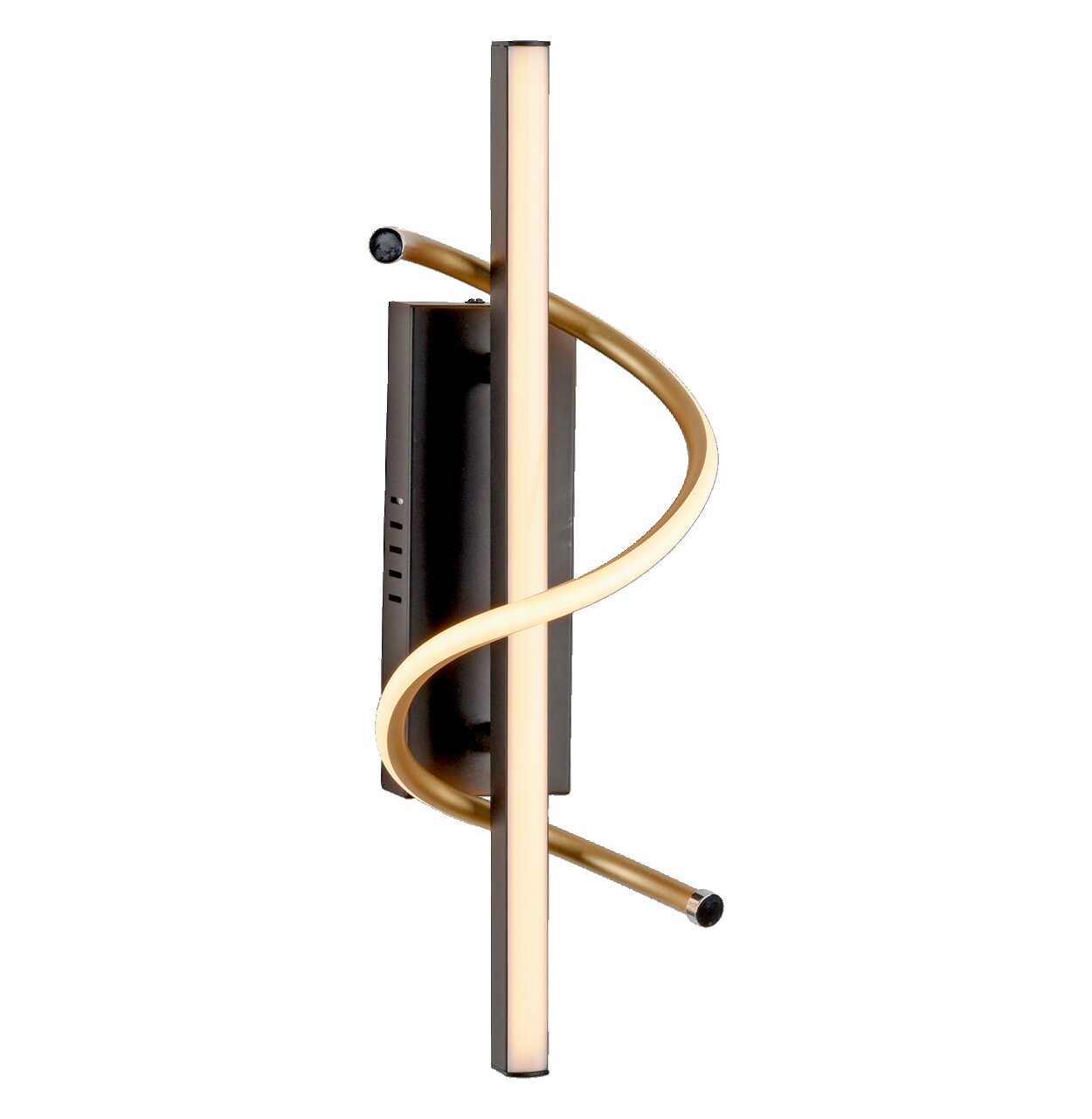 Just Light Wand- und Deckenleuchte EMANDA EMANDA Moderne Wand- und Deckenleuchte EMANDA mit geschwungenem Design, seitliche Perspektive