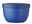 Blauer Snackpot mit Deckel, seitliche Ansicht