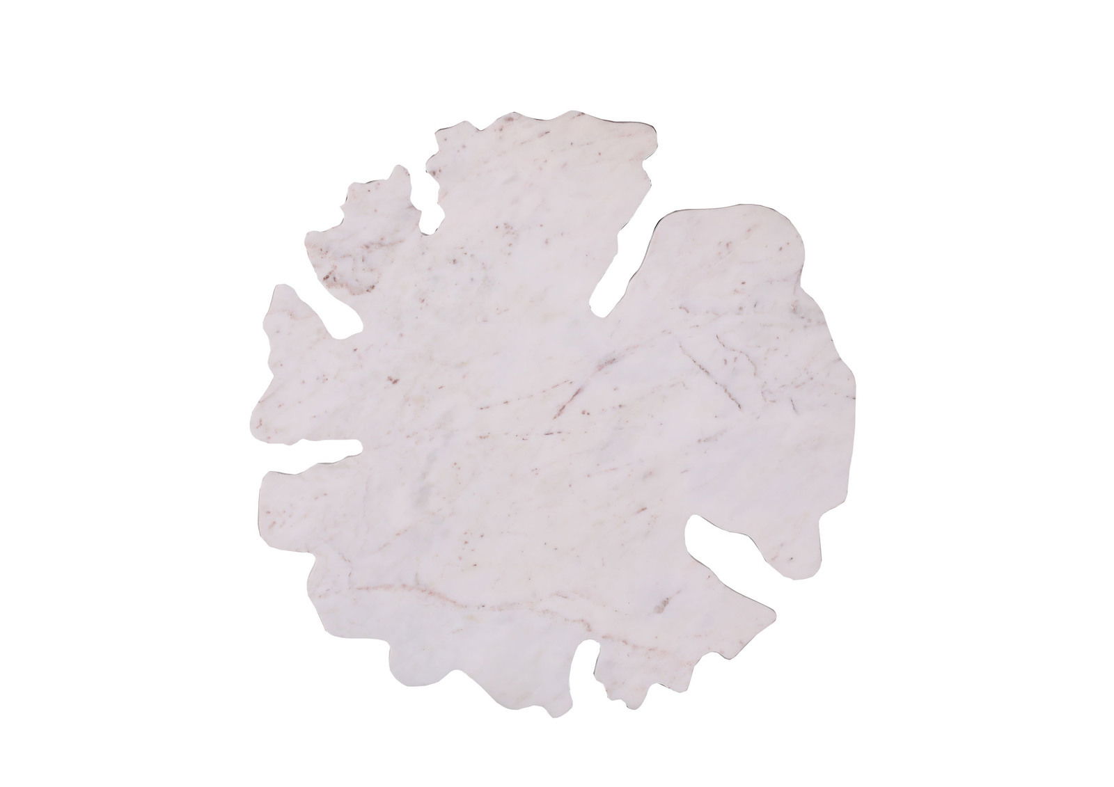 Marmorplatte in unregelmäßiger organischer Form, Draufsicht