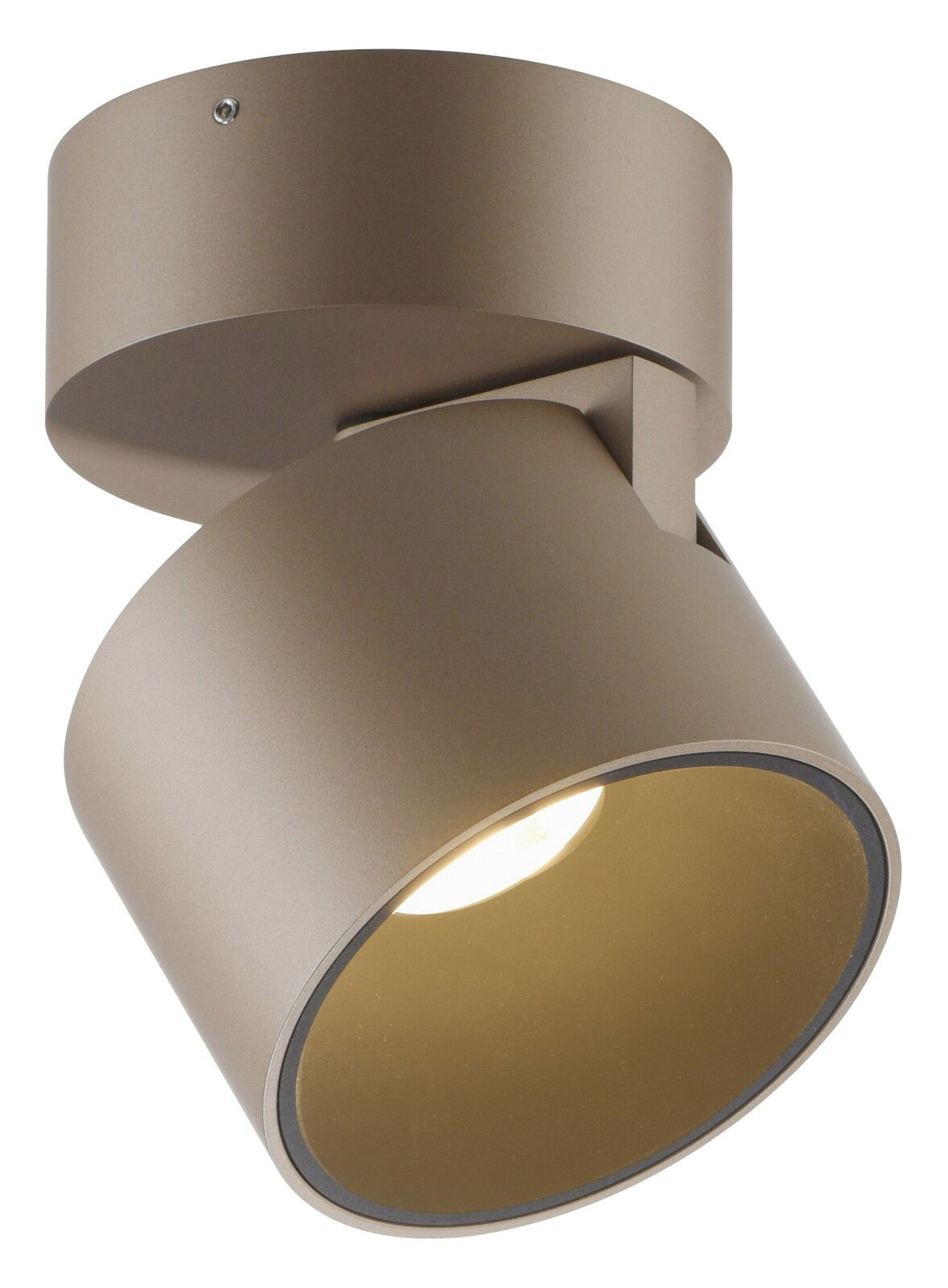 LED-Spot in moderner, zylindrischer Form, seitliche Perspektive