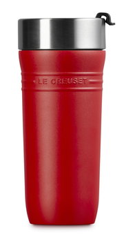 Roter Thermobecher 350ml von Le Creuset, Vorderansicht