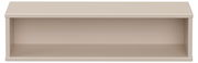 Rechteckige, beige Wandbox aus der Frontansicht, ideal zur Aufbewahrung oder Dekoration.