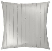 Kissenbezug mit vertikalen Streifen und dezentem Muster, Vorderansicht