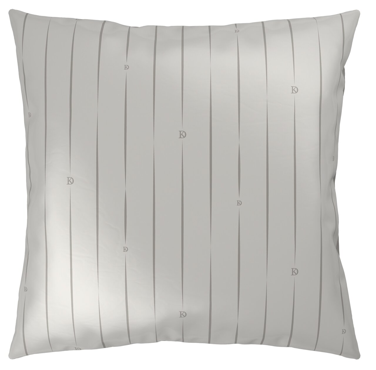 Kissenbezug mit vertikalen Streifen und dezentem Muster, Vorderansicht