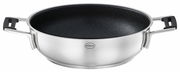 Rösle Servierpfanne 24cm Silence Pro aus Edelstahl mit Antihaftbeschichtung, seitliche Ansicht