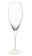 Champagnerglas mit elegantem Design, seitliche Perspektive