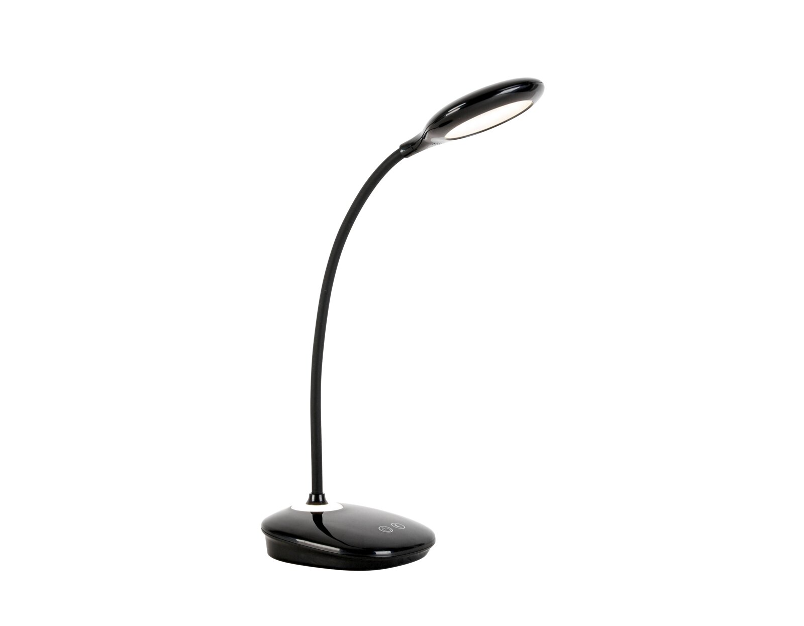 BOXXX LED-bureaulamp TISCHLEUCHTE Zwarte led-bureaulamp met flexibele arm, zijaanzicht