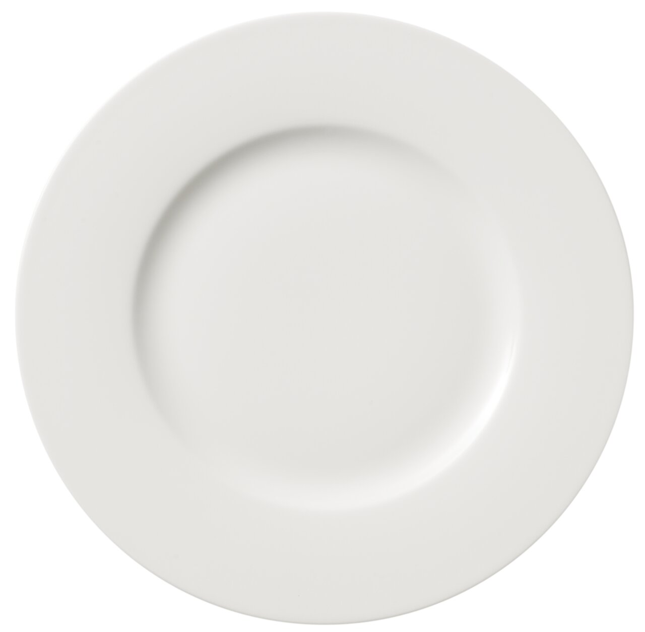 Villeroy & Boch Frühstücksteller BASIC WHITE Weißer Frühstücksteller aus der Vogelperspektive