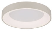 Ronde led-plafondlamp in wit, zijaanzicht