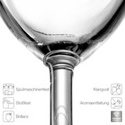 Close-up van een Daily-bierglas van helder glas, vaatwasmachinebestendig, schokbestendig en glanzend, met de nadruk op de steel.