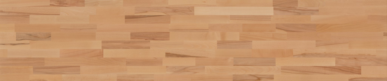 Nahaufnahme einer Holzoberfläche mit verschiedenen Holzmaserungen und Farbtönen, aus der Vogelperspektive betrachtet.