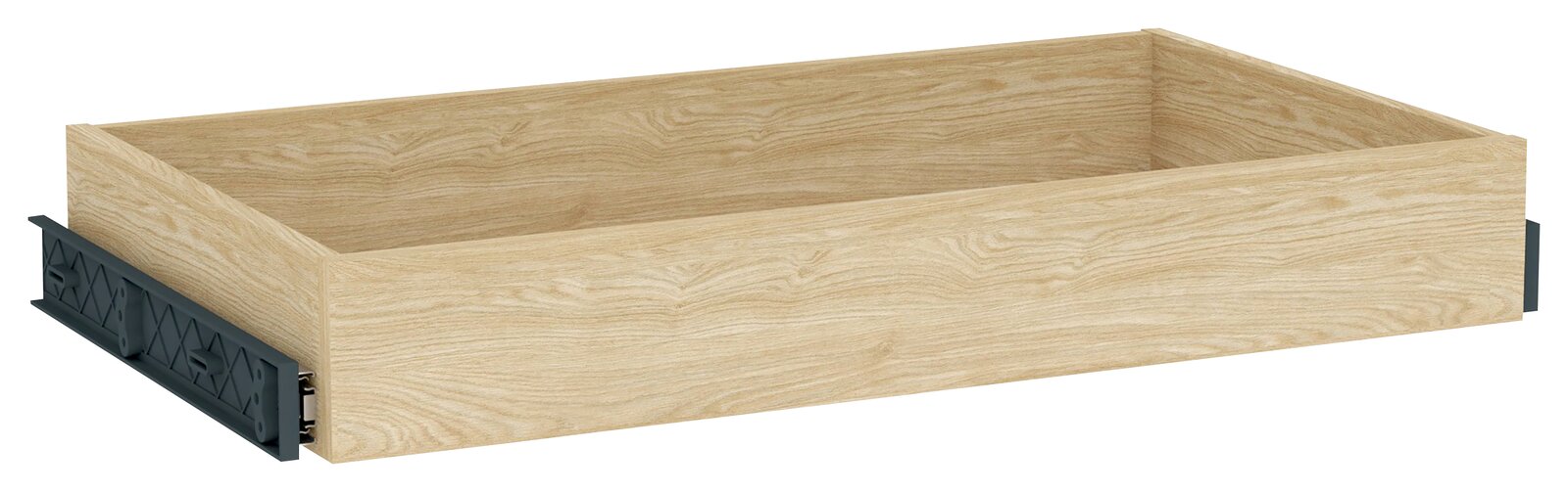 Hom´in Schublade UNIT Schublade aus heller Eiche, rechteckig, mit seitlicher Perspektive