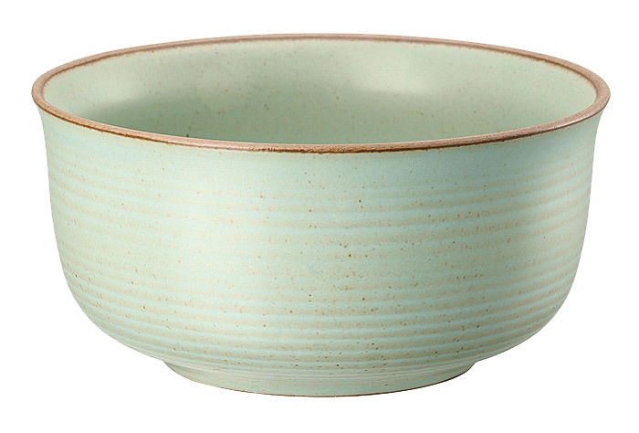 Thomas Müslischale NATURE Müslischale 15 cm in sanftem Grün mit feiner Rillenstruktur, seitliche Perspektive