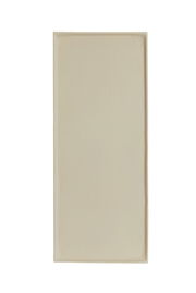 Rechteckige, beige Schale aus der Vogelperspektive