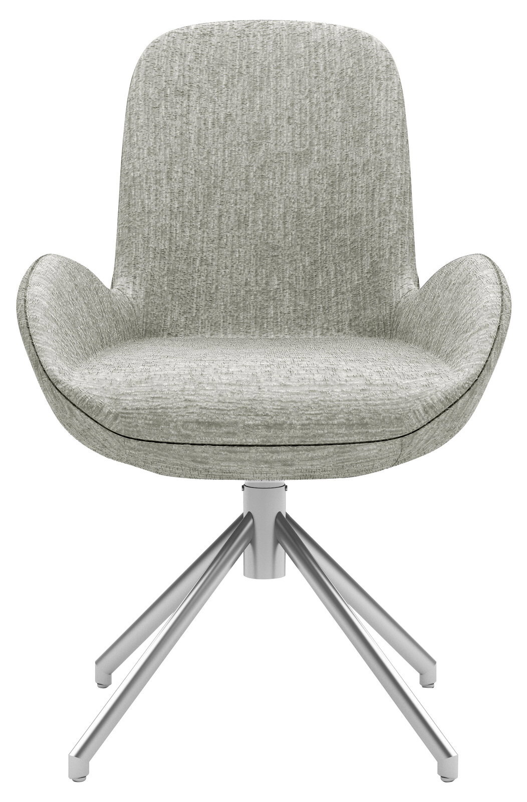 Musterring Armlehnstuhl MR HELVIN Grauer Armlehnstuhl mit modernem Design, Vorderansicht