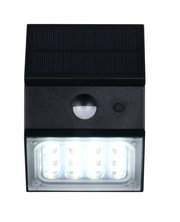 LED-Solar-Außenwandleuchte mit Bewegungsmelder, Frontalansicht