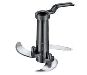 Schwarzer Multischneider Turbo mit scharfen Klingen, seitliche Perspektive