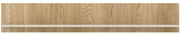 Wandboard aus Holz mit einer Ablage, frontale Ansicht