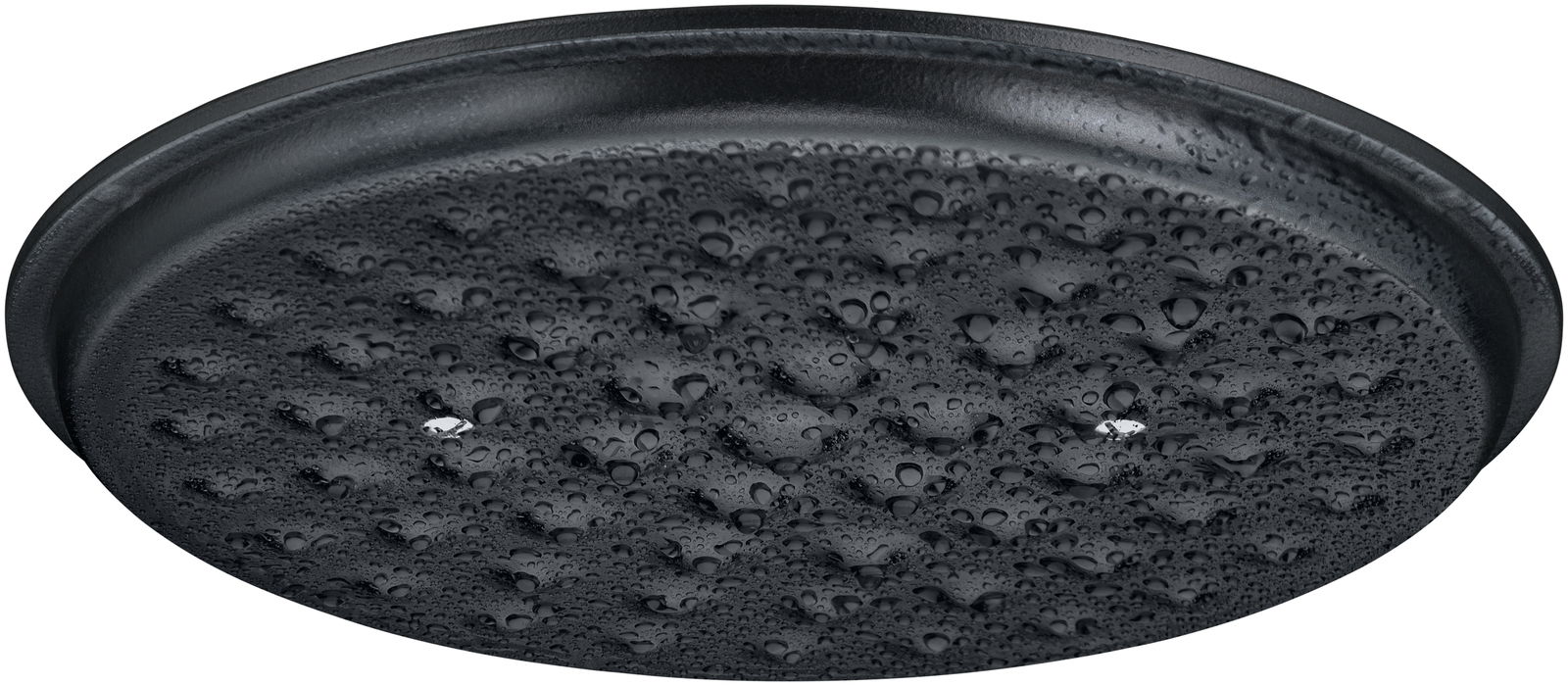 Deckel eines WMF Flavour Bräters mit Wassertropfen, von unten fotografiert