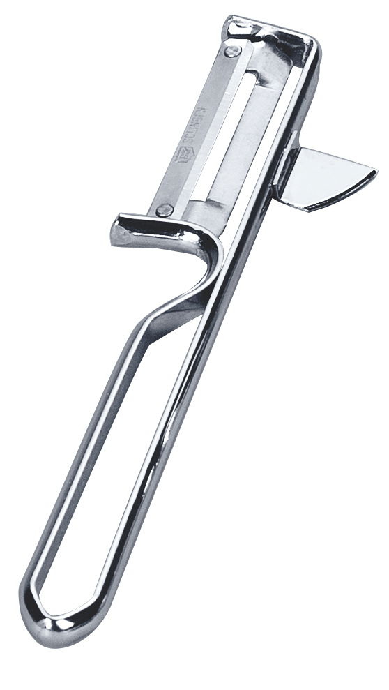 Metallischer Pendel-Sparschäler Swing in seitlicher Perspektive