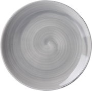 Grauer Beilagenteller 15 cm, Draufsicht