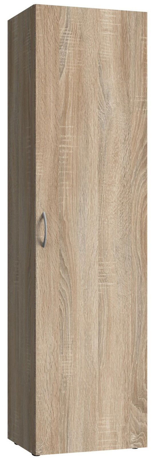 Mehrzweckschrank in Holzoptik, seitliche Perspektive