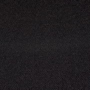 Nahaufnahme eines schwarzen Stoffes, möglicherweise Bezugsmaterial für einen Chefsessel.
