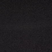 Nahaufnahme eines schwarzen Stoffes, möglicherweise Bezugsmaterial für einen Chefsessel.