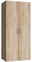 XORA Kleiderschrank MULTIRAUMKONZEPT Holzfarbener Kleiderschrank mit zwei Türen, frontale Ansicht