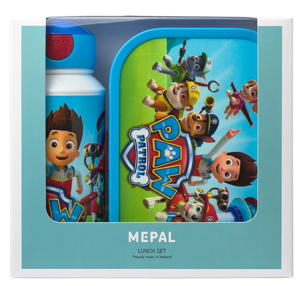 Paw Patrol Campus-Set 2-tlg. mit Brotdose und Trinkflasche, Vorderansicht
