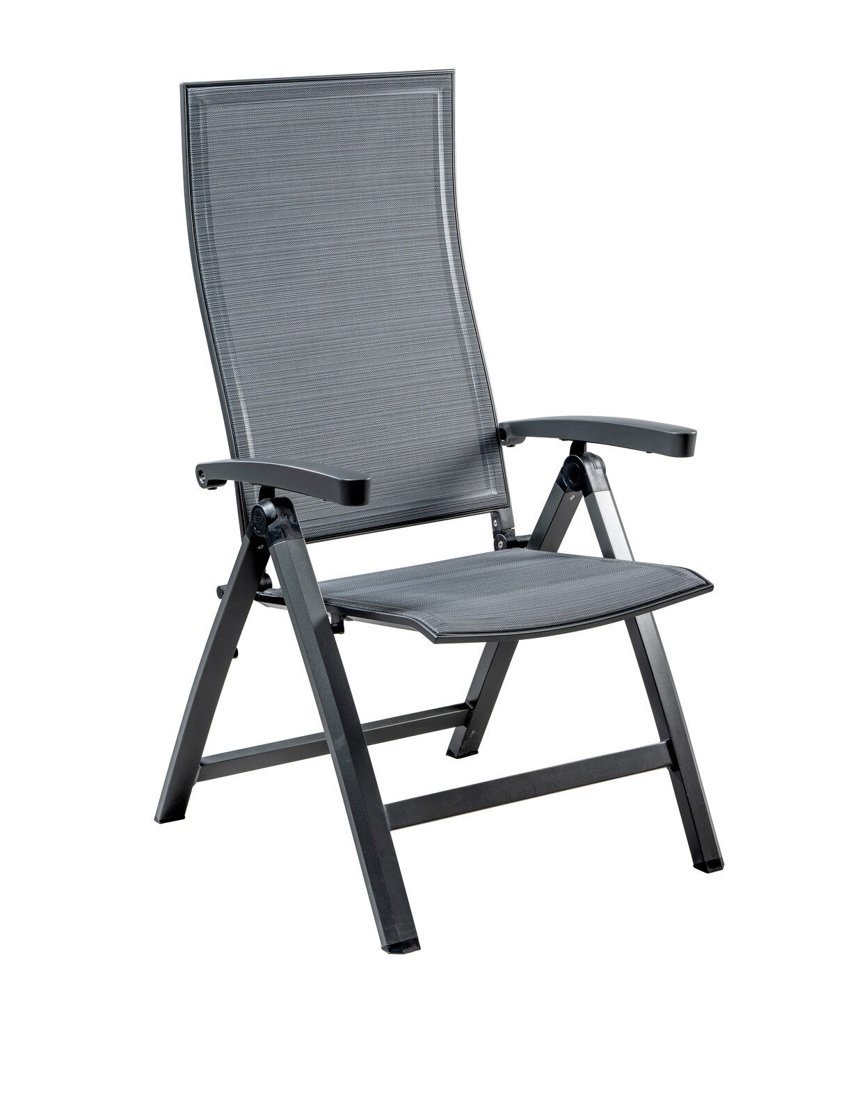 Stern Klappsessel KARI Grauer Klappsessel Stern KARI, seitliche Perspektive