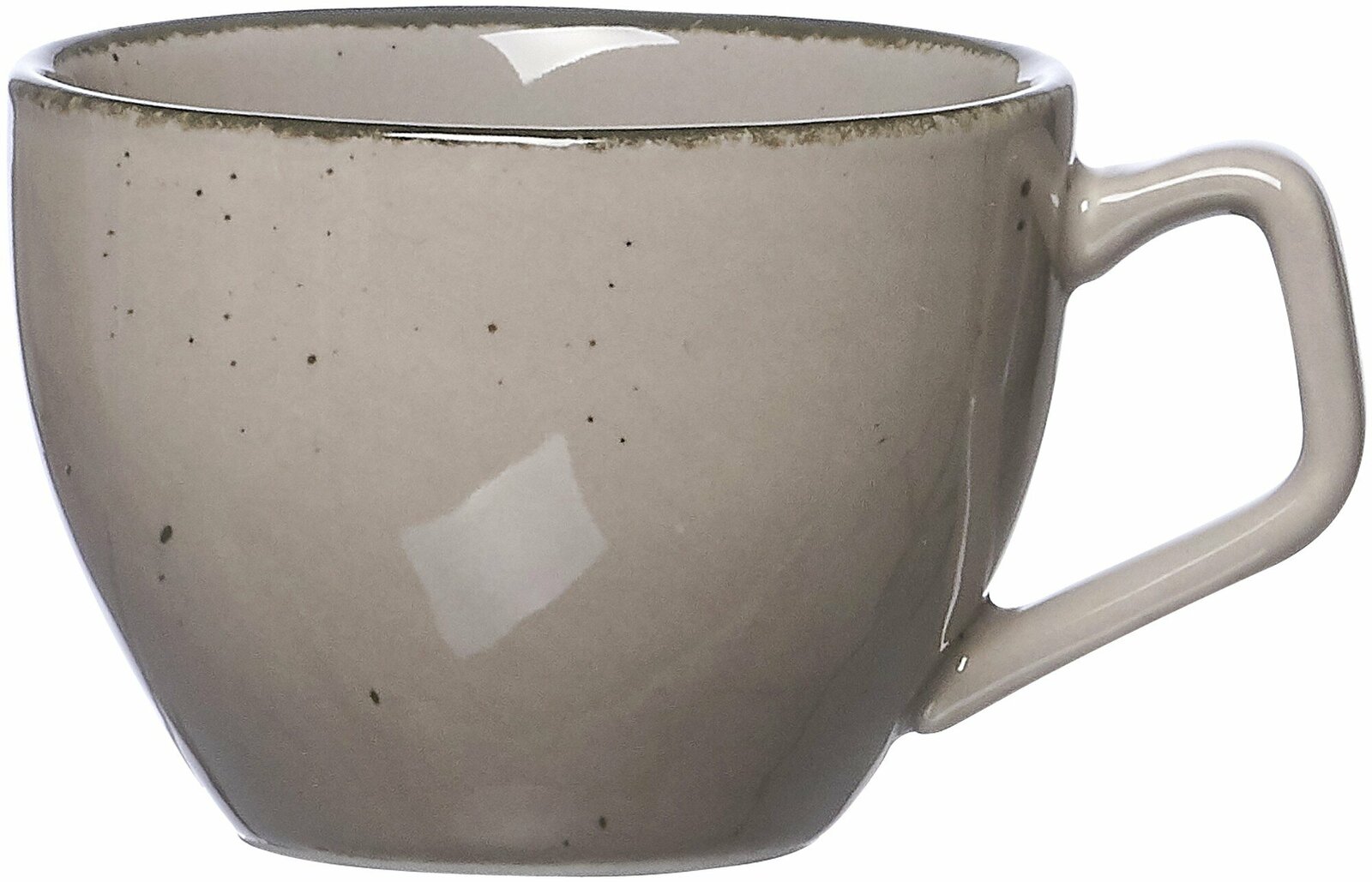 Ritzenhoff & Breker Espressotasse CASA Graue Espressotasse Casa 80ml von Ritzenhoff & Breker, seitliche Perspektive