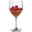 Leonardo Cocktailglas POESIA Cocktailglas POESIA grau 750ml mit farbigem Getränk und Himbeeren, seitliche Perspektive