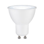LED Leuchtmittel mit GU10-Sockel, seitliche Perspektive